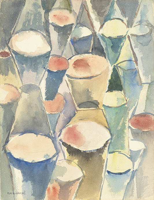 古賀春江《円筒形の画像》1926年頃　石橋財団アーティゾン美術館

