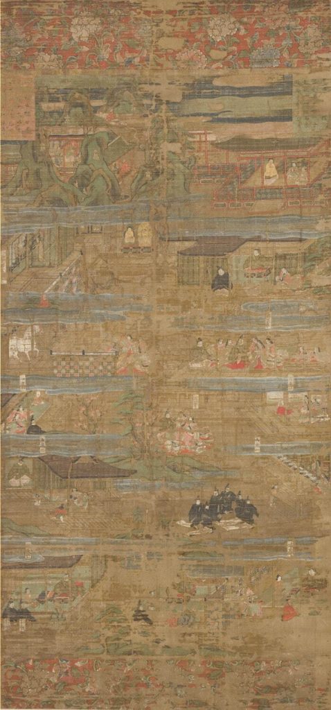 《聖徳太子絵伝》第1幅　南北朝時代　富山・瑞泉寺
