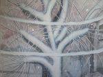 折笠晴美 《となりの大木》2021年、キャンバスに油彩、1940 mm × 1303 mm