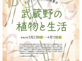むさしの発見隊関連展示「武蔵野の植物と生活」武蔵野市立武蔵野ふるさと歴史館