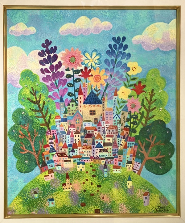 花咲く街

Ｆ８　　アクリル絵具