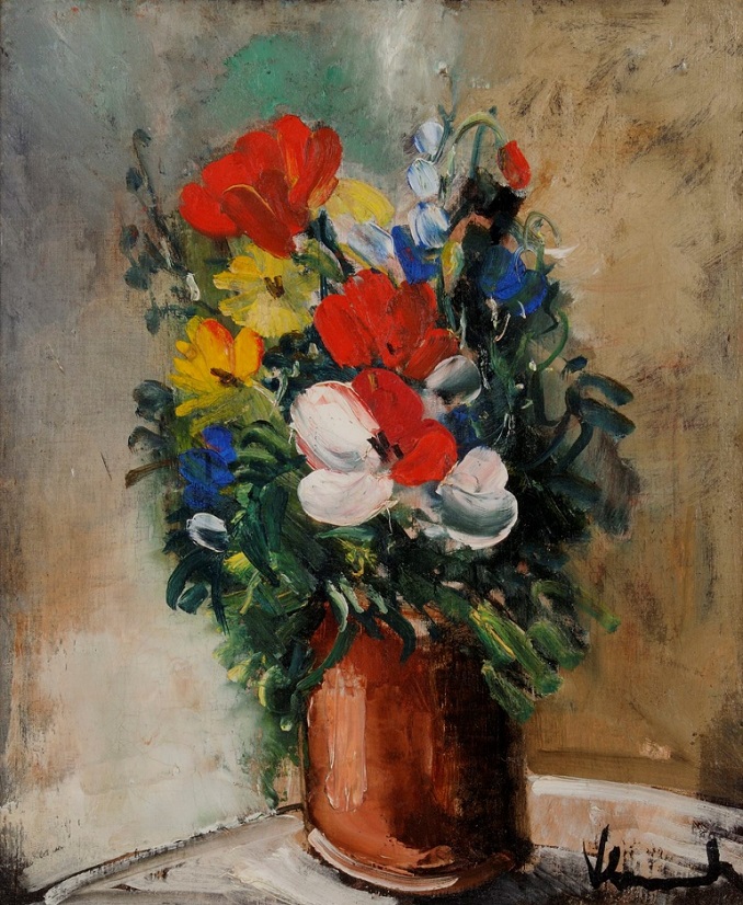 モーリス・ド・ヴラマンク《春の花》1950年頃

