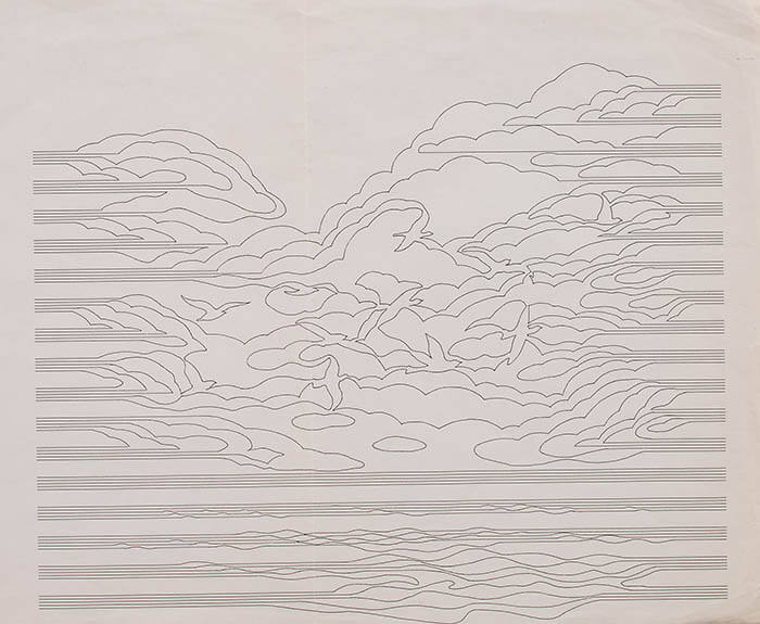 吉村弘《[絵楽譜] FLORA》1987年　印刷、紙　神奈川県立近代美術館蔵　撮影：久保良

