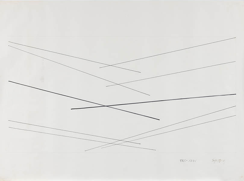 清川泰次《No.TKC-1281》（カーテンのための デザイン原画）1981年、世田谷美術館蔵

