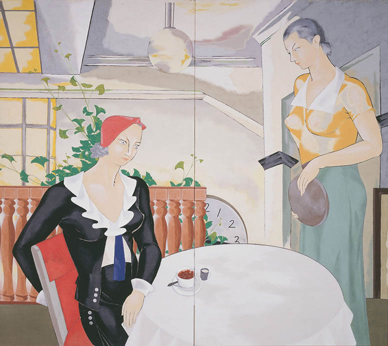 田口壯「喫茶室」1934年（昭和９）山口県立美術館蔵

