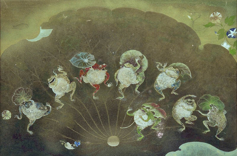 《八蛙八踊》1986年　加茂商工会議所蔵

