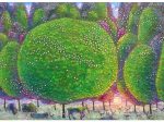 「幸せな暁、林檎の木と生き物たち」 油彩・キャンバス F120号 2023年
