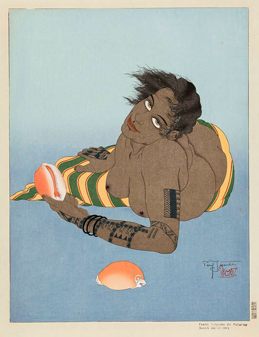 ポール・ジャクレー「貝を持つファララップの女」（遺族蔵）(c) ADAGP, Paris & JASPAR, Tokyo, 2023 E5060

