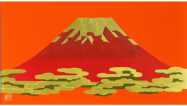 田崎昭一郎
漆芸額「富士雲海」
18×30cm