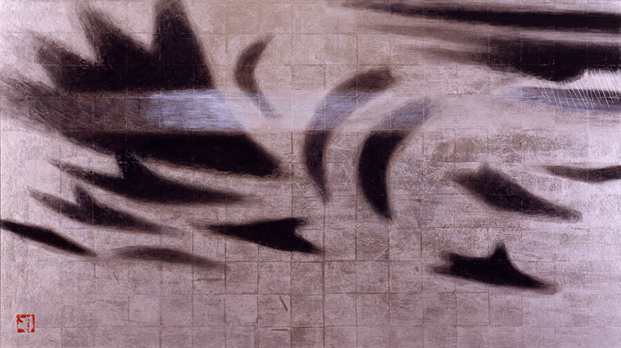 秋野不矩　≪雨雲≫　1998年　浜松市秋野不矩美術館蔵

