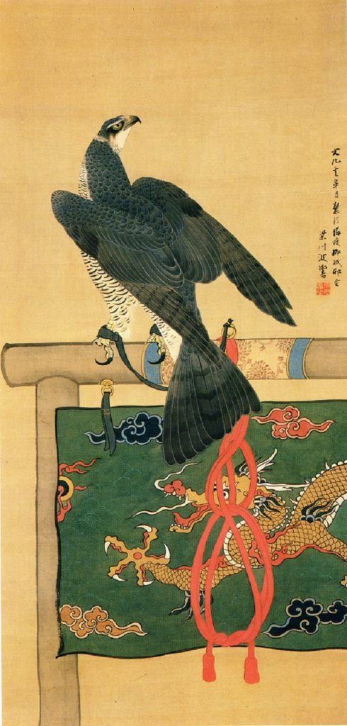 蠣崎波響〈名鷹図〉1815（文化12）年　北海道立函館美術館蔵