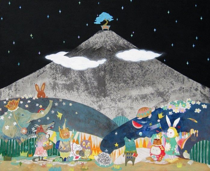 「Mt.Fuji」

30F

紙本、岩絵具