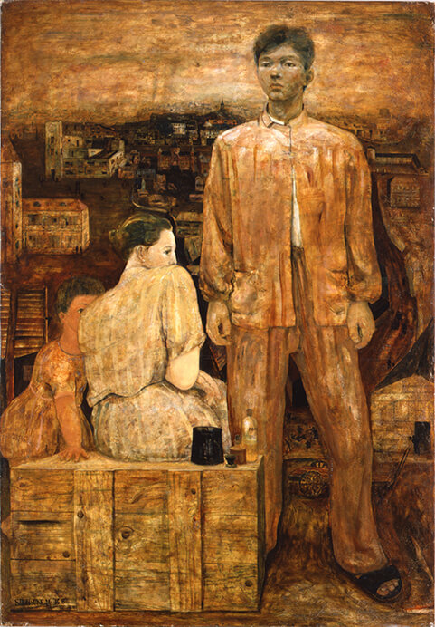 松本竣介 《画家の像》 1941年 宮城県美術館蔵

