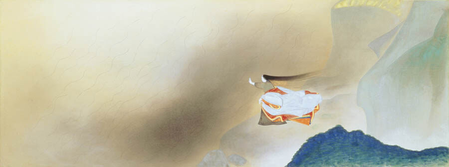 小林古径《清姫》のうち「日高川」 1930(昭和5)年　紙本・彩色
山種美術館