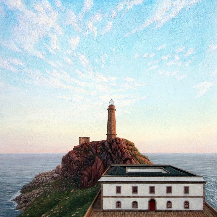 「Faro de Vilan ビラン灯台 no.1（2022/07/15/am08:07）」

2023年

アクリル、油彩、キャンバス

60 × 60 cm