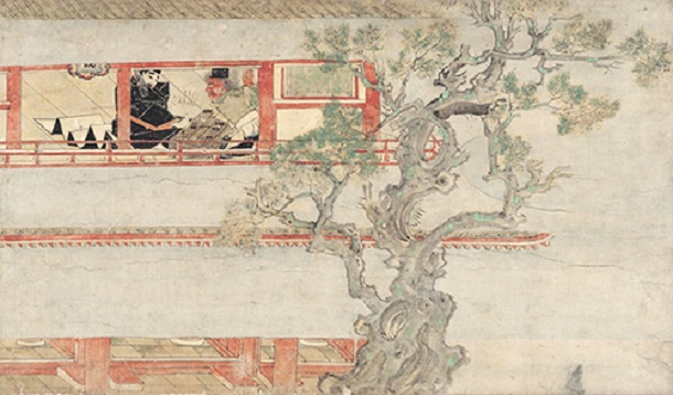 重要文化財「長谷雄草紙」（部分）　鎌倉～南北朝時代（14世紀） 永青文庫蔵