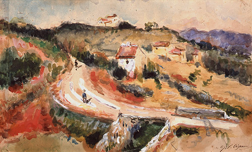 ポール・セザンヌ「登り道」　1867年