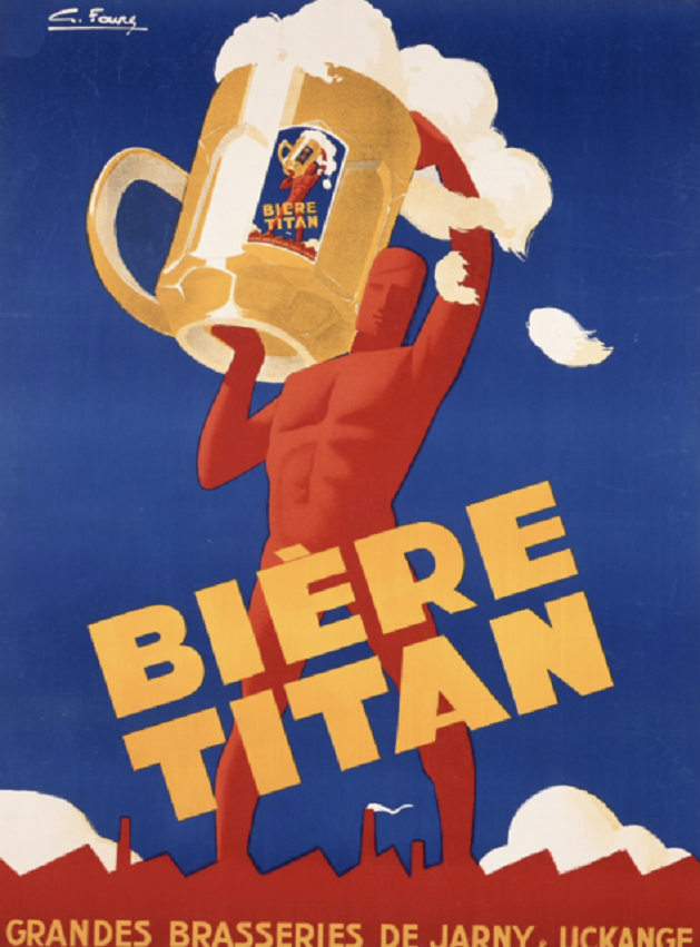 ジョルジュ・ファーブル《ビール「ティタン」》 1933年　当館蔵