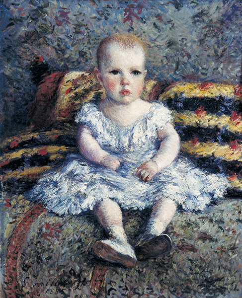 ギュスターヴ・カイユボット《子どものモーリス・ユゴーの肖像》1885年
