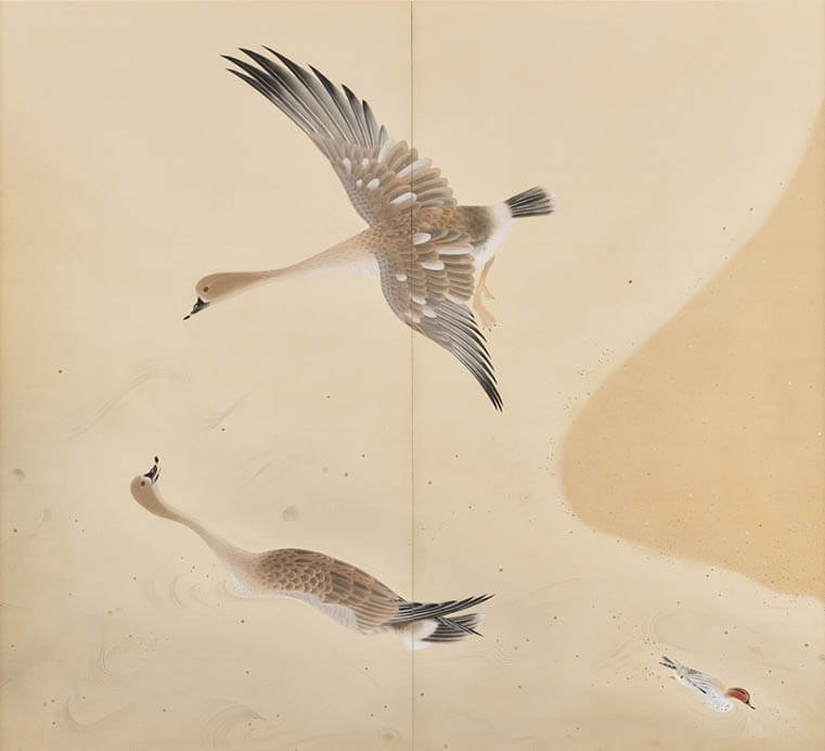 堂本印象「羽風」1929年（昭和4）京都府立堂本印象美術館蔵

