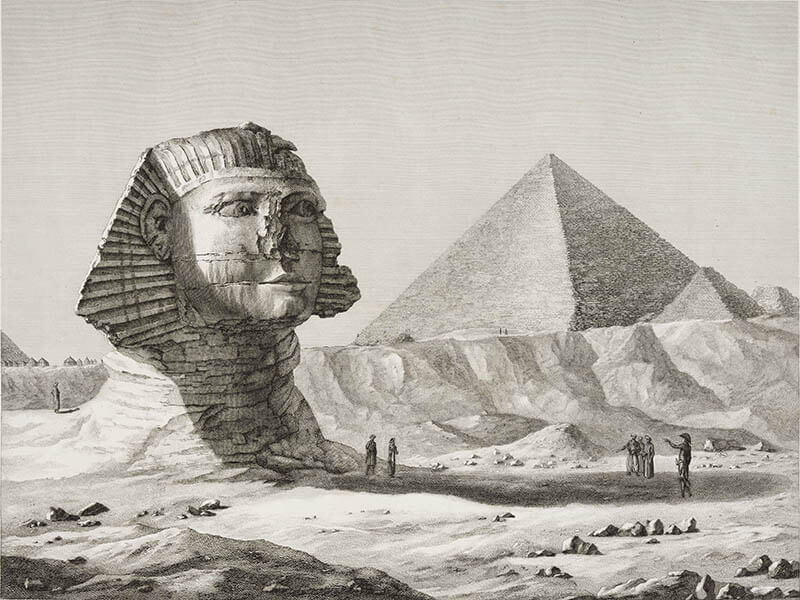 科学芸術委員会（編）『エジプト誌』より、1809-1828年刊、エッチング、町田市立国際版画美術館

