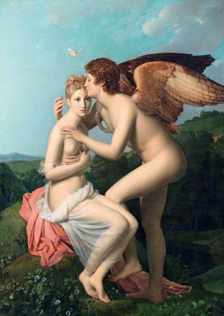 フランソワ・ジェラール 《アモルとプシュケ》、または《アモルの最初のキスを受けるプシュケ》 1798年 パリ、ルーヴル美術館蔵 Photo © RMN-Grand Palais (musée du Louvre) / Tony Querrec / distributed by AMF-DNPartcom
