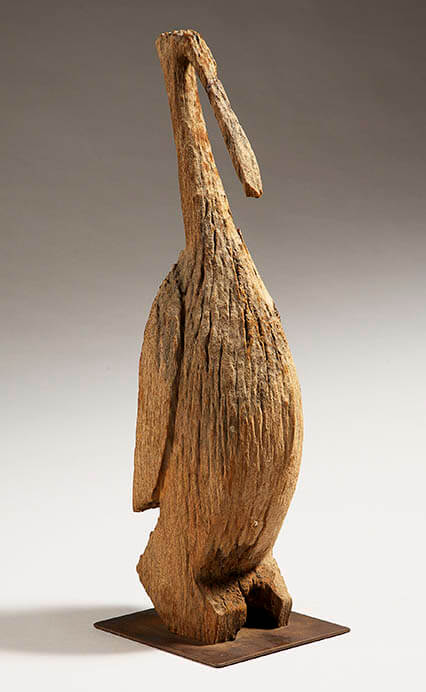 鳥像　アフリカ・マダガスカル　19－20世紀　高64.3cm　芹沢銈介旧蔵