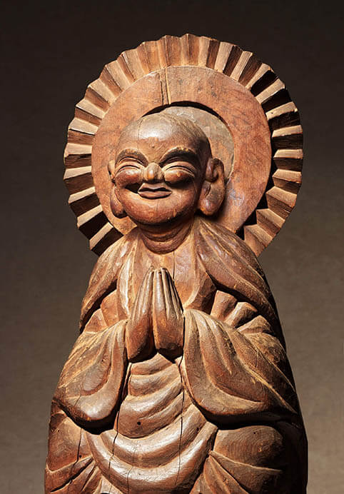地蔵菩薩像　木喰明満　江戸時代　1801年　日本民藝館蔵

