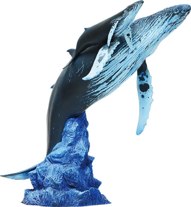 ≪ザトウクジラ親子≫　原型制作：松村しのぶ　塗装：古田悟郎　©KAIYODO

