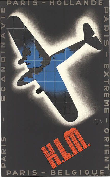 里見宗次《K. L. M. オランダ航空》1933年


