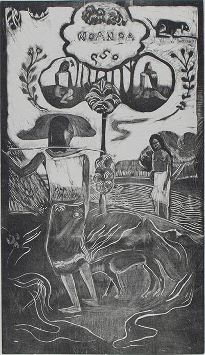 ポール・ゴーガン 『ノア・ノア』より、1893-94年、木版、町田市立国際版画美術館寄託

