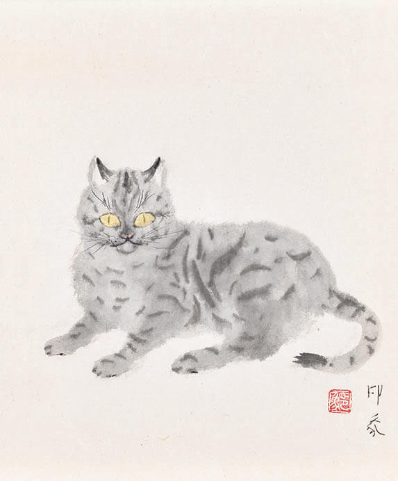 堂本印象「小さな猫」1968年（昭和43）京都府立堂本印象美術館蔵

