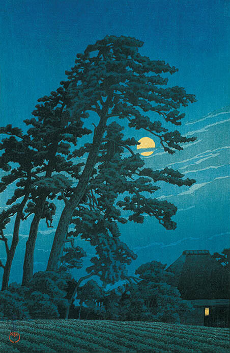《馬込の月》東京二十景 1930（昭和5）年 木版・紙
渡邊木版美術画舗