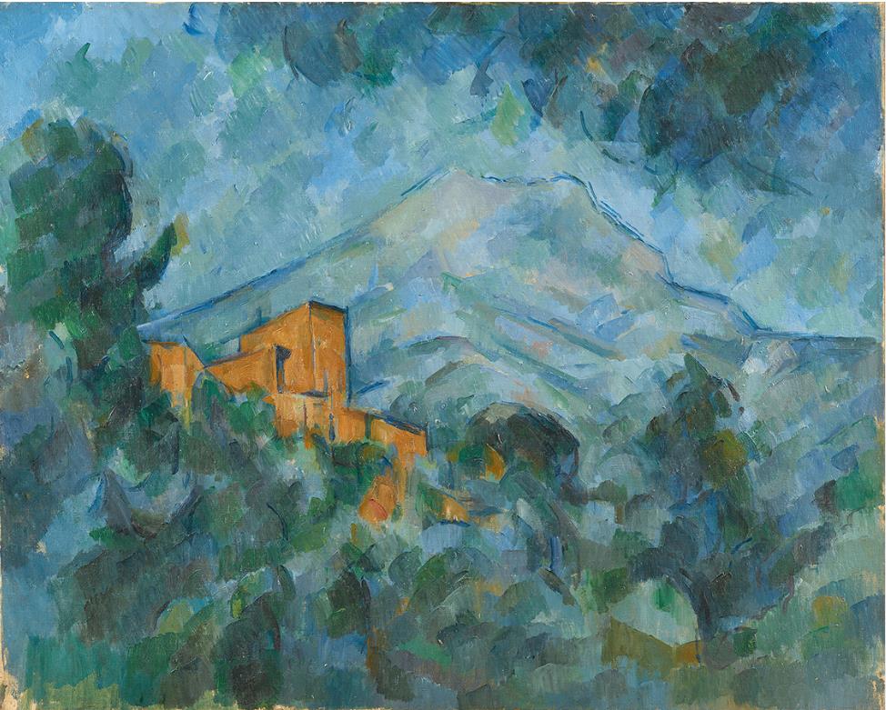 ポール・セザンヌ《サント=ヴィクトワール山とシャトー・ノワール》1904-06 年頃、石橋財団アーティゾン美術館

