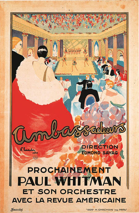 G・ルンデュ《「ポール・ウィットマン公演」アンバッサドゥール座》1926年

