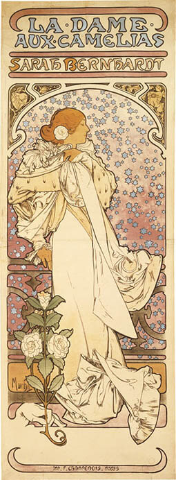 アルフォンス・ミュシャ《椿姫》1896年

