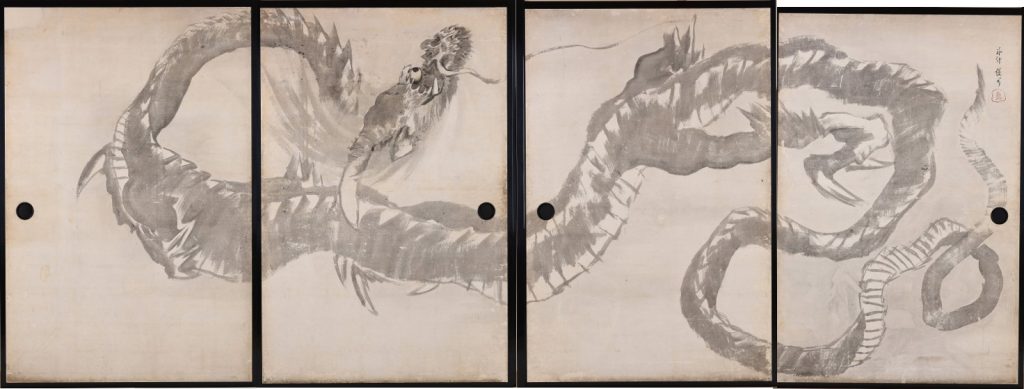 長沢芦雪《龍図襖》（昇龍図）松江市指定文化財
天明6年（1786）以前
島根　西光寺