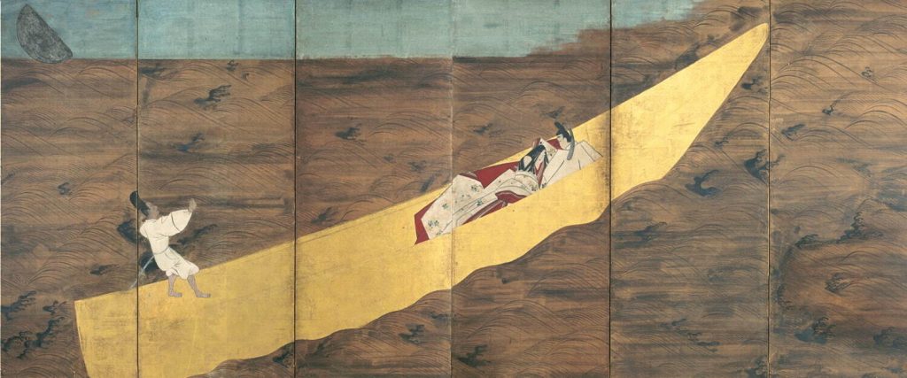 《浮舟図屏風》日本・江戸時代17世紀 根津美術館蔵
