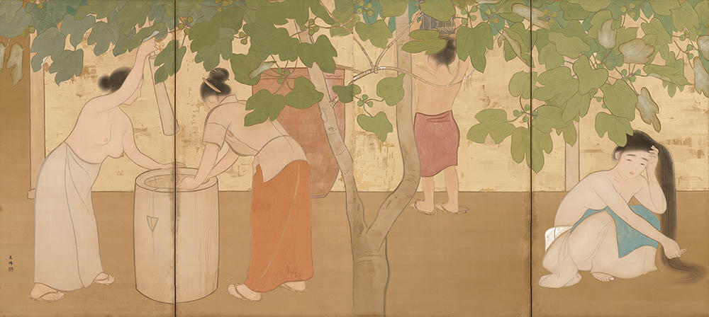 土田麦僊 《島の女》 1912年　東京国立近代美術館

