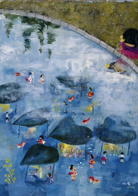 谷内六郎《水底》
1966年、当館蔵
©Michiko Taniuchi
