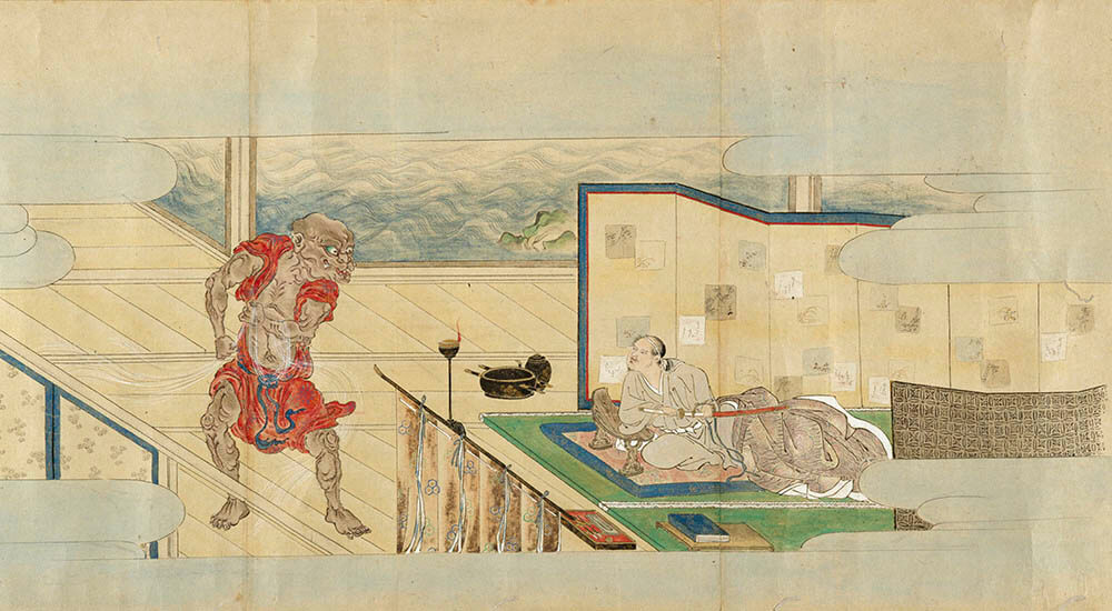 狩野来信「土蜘蛛草子」(部分)　寛政11年(1799)　国立歴史民俗博物館蔵

