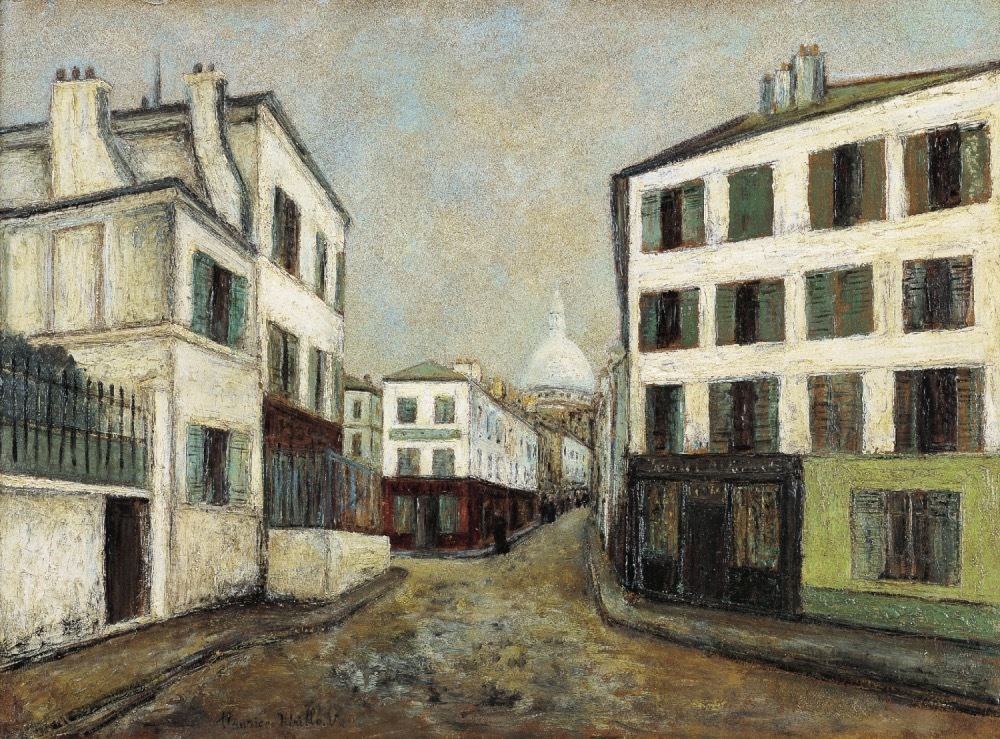 モーリス・ユトリロ 《モンマルトルのノルヴァン通り》 1910年頃 ©︎Helene Bruneau 2023