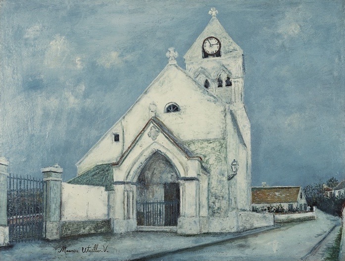 モーリス・ユトリロ 《可愛い聖体拝受者、トルシー＝アン＝ヴァロワの教会(エヌ県)》 1912年頃 ©︎Helene Bruneau 2023
