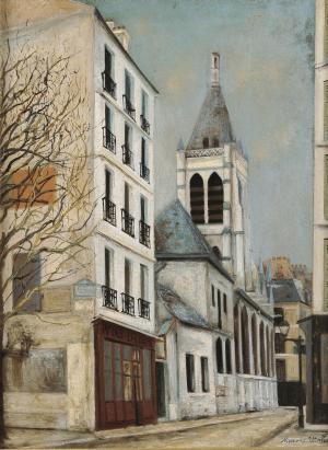 パリのサン＝セヴラン教会 1910-12年頃
