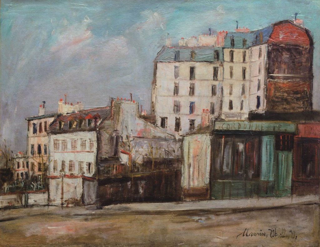 モーリス・ユトリロ 《ラヴィニャン通り、モンマルトル》1940-42年頃　©︎Helene Bruneau 2023
