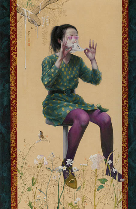 田中武《裏側(十六恥漢図シリーズ)》2011年、豊橋市美術博物館蔵