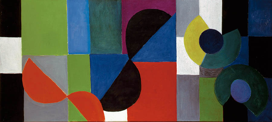 ソニア・ドローネー　《色彩のリズム》1953年　ふくやま美術館　DR

