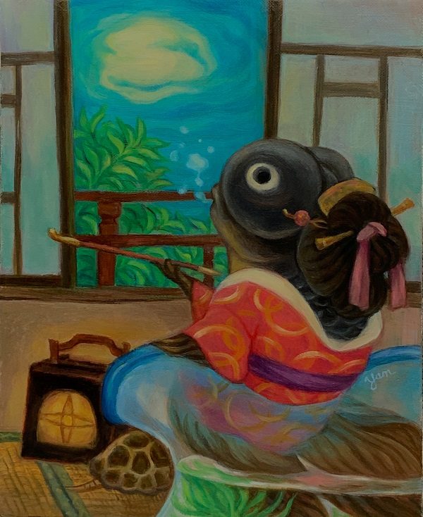 山下 健一郎

「池中の月」

キャンバスに油彩

F3号

 