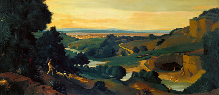アンドレ・ドラン　《パノラマ（プロヴァンス風景）》1930年頃　ひろしま美術館

