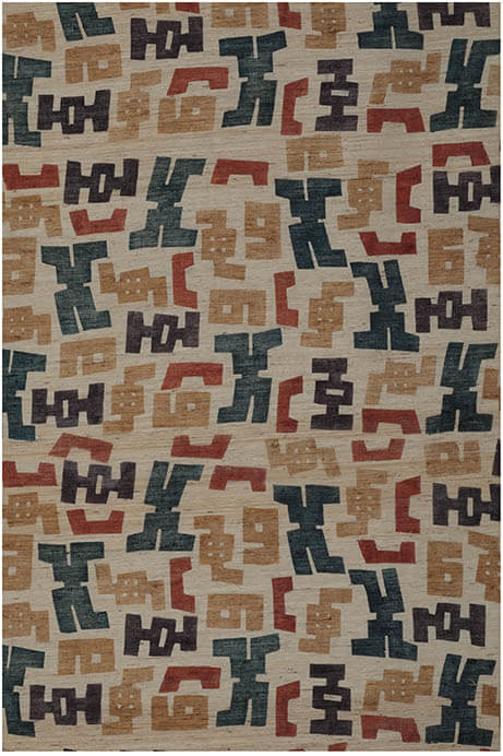 《型染幾何文布》（部分）柚木沙弥郎　1954年
日本民藝館蔵